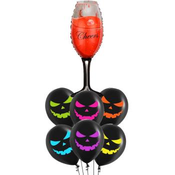 Букет Бокал на Хэллоуин  7 шт Букет Бокал на Хэллоуин  7 шт