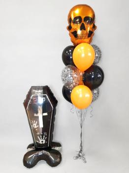 Сет Череп золото и надгробие 11 шт