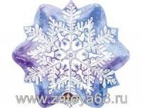 Шар фольга Фигура Снежинка (AN)