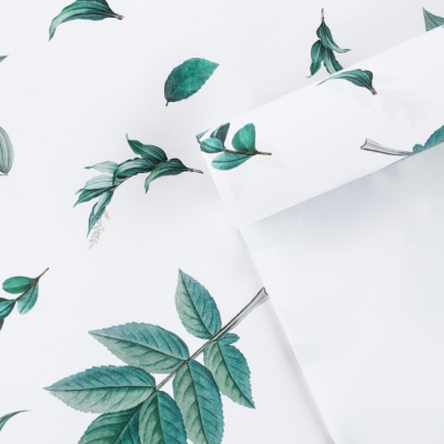 Бумага крафт Листочки 70*100 см 1 шт