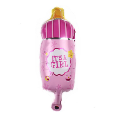 К Шар фольга Фигура Бутылочка для девочки