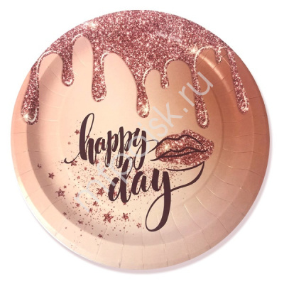 Тарелка Пати Бум бум. Happy Day 23 см 6 шт Тарелка Пати Бум бум. Happy Day 23 см 6 шт