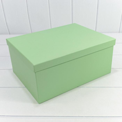 Коробка прямоуг Бледно-зел №4 22,5*15,8*9,5 см 1 шт