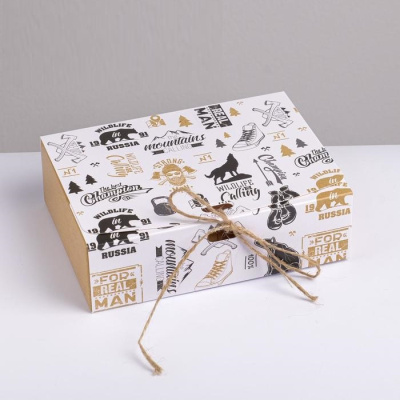 Коробка складная Мужская 16,5*12,5*5 см 1 шт