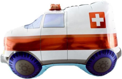 К Шар фольга Фигура Скорая помощь 84 см