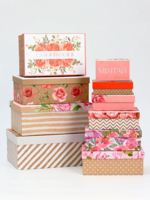 Коробка Прямоугольная Flowers №10 32,5*20*12,5 1 шт