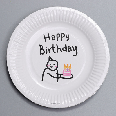 Тарелка бум. Человечек 18 см 10 шт Тарелка бум. Человечек 18 см 10 шт