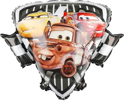 К Шар фольга Фигура Тачки Герб 74 см