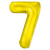Шар Цифра 7 золото Слим 100 см (FM) Шар Цифра 7 золото Слим 100 см (FM)