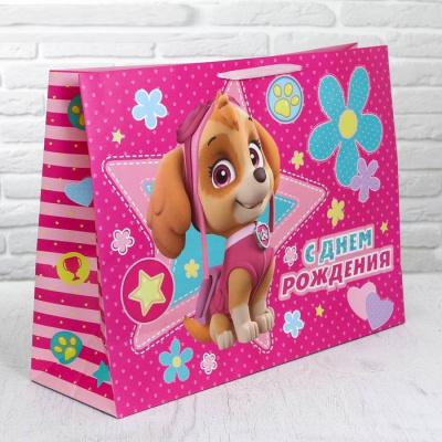 Пакет ламинат С Днем Рождения Скай 61*46*20 см 1 шт