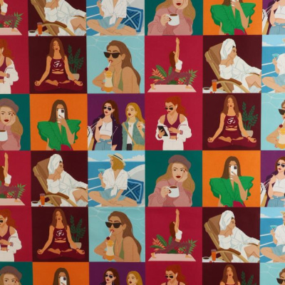 Бумага глянцевая Девчули 70*100 см 1 шт