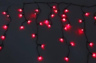 Гирлянда ш2 м в0,6 м нить силикон LED120 л 8 р красный 1 шт