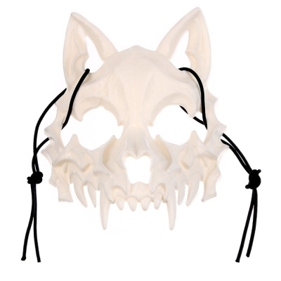 Маска Череп собаки белый 1 шт