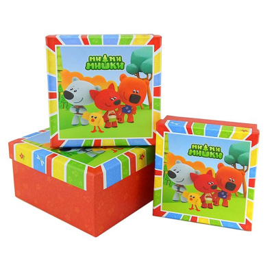 Коробка квадрат Ми-ми-мишки №1 13*13*6 см