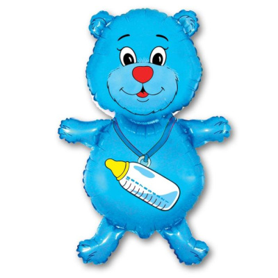 Шар фольга Фигура Медвежонок-мальчик (FM)G36