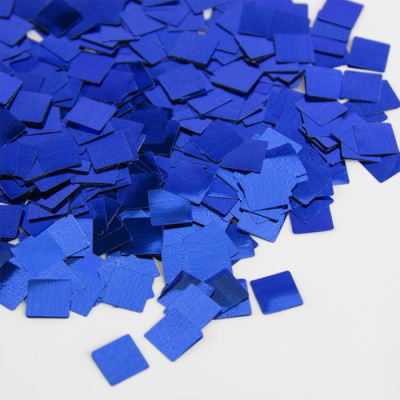 Конфетти Волна Веселья Квадрат синий 1 см 50 г
