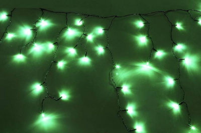 Гирлянда ш3,2 м в0,9 м нить черная LED240 8 р зеленый 1 шт