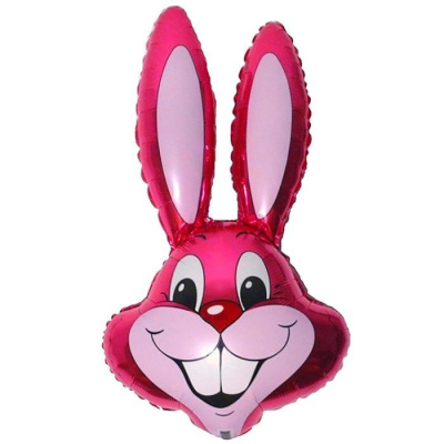 Шар фольга Фигура Кролик малиновый (FM)G36