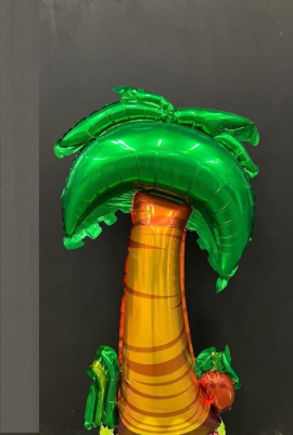 К Шар фольга Фигура Пальма (под воздух)