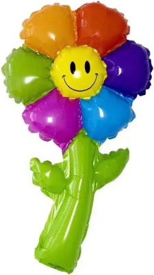 Шар Фигура Мини Ромашка разноцветная 1 шт