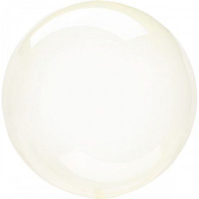 К Шар фольга без рисунка Сфера Бабл 18" Леденец желтый