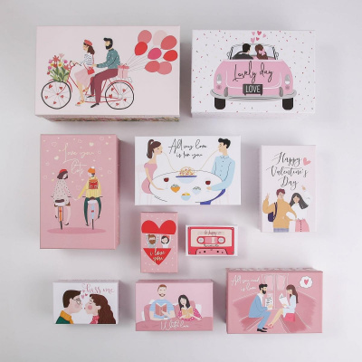 Коробка прямоуг Любовь №5 20*12.5*7.5 см рис микс 1 шт Коробка прямоуг Любовь №5 20*12.5*7.5 см рис микс 1 шт