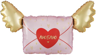 Шар фольга Фигура Письмо Валентинка (Fl) Шар фольга Фигура Письмо Валентинка (Fl)