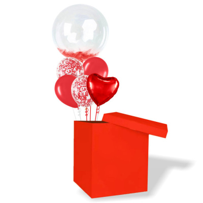 Букет Шары в коробке Для любимой 6 шт