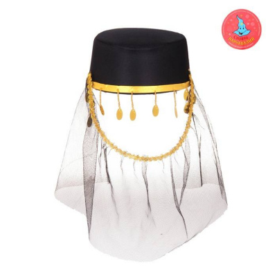 Шляпа Шахрезада черная 1 шт