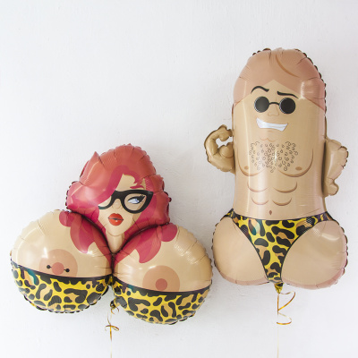 Шар фольга Фигура Мистер Пи-Пи Леопард(Gr)G36