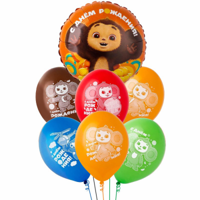 Букет С Днем Рождения Чебурашка 7 шт