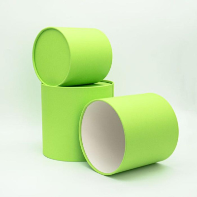 Коробка для цветов (без крышки) Зеленая №3 18*18 см 1 шт