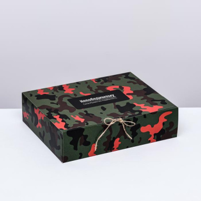 Коробка складная Непобедимому 31*24,5*8 см 1 шт