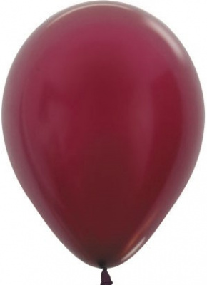 Шар S 12" Металлик бургундия 50шт