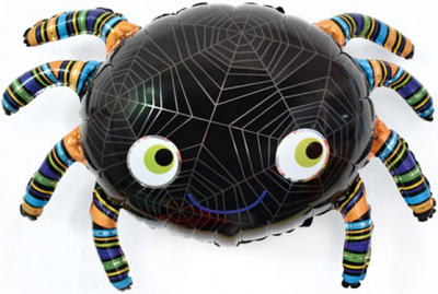 Шар фольга Фигура Паук черный (FL)