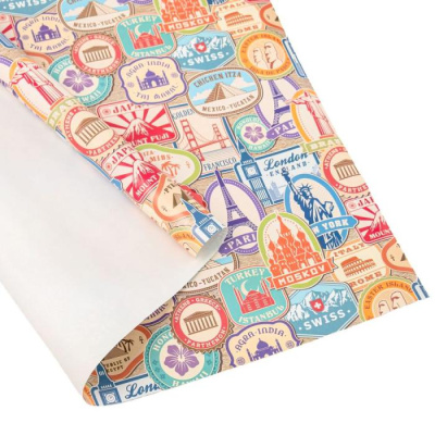 Бумага глянцевая Города 70*100 см 1 шт