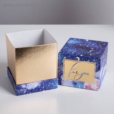 Коробка квадрат Космос №1 18*18*10 см рис микс 1 шт Коробка квадрат Космос №1 18*18*10 см рис микс 1 шт