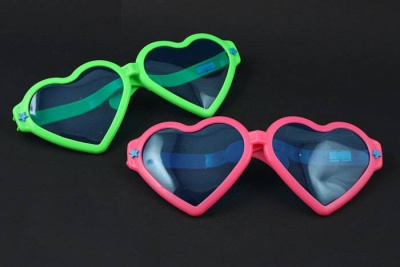 Очки гигант Сердечком микс 1 шт   Очки гигант Сердечком микс 1 шт