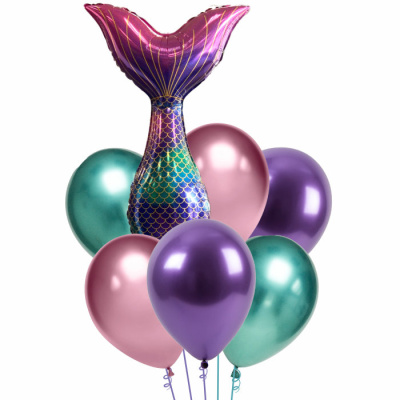 Букет Русалочка хвост блеск 7 шт