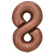 Шар Цифра 8 шоколад 81 см Шар Цифра 8 шоколад 81 см