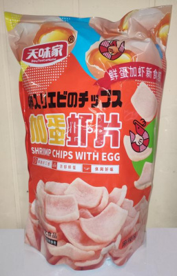 Чипсы Tianweijia остро-пряные со вкусом креветок и яиц 168 г 1 шт Чипсы Tianweijia остро-пряные со вкусом креветок и яиц 168 г 1 шт