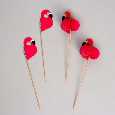 Шпажки для канапе Фламинго микс 6  шт Шпажки для канапе Фламинго микс 6  шт