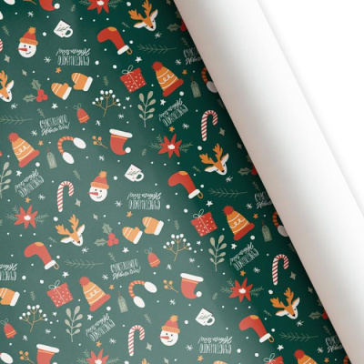 Бумага глянцевая Счастливого НГ 60*87,5 см 1 шт Бумага глянцевая Счастливого НГ 60*87,5 см 1 шт