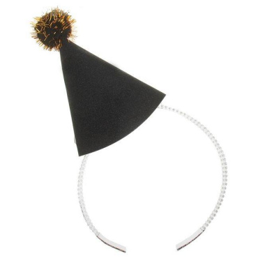 Ободок Конус черный 1 шт