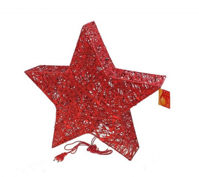 Звезда декор горит 56*56*10 см 1 шт