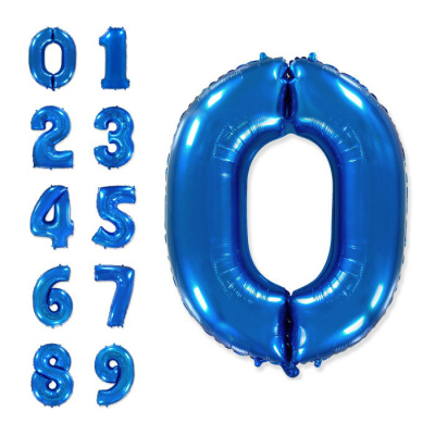 Шар Цифра Синяя с гелием 1 шт Шар Цифра Синяя с гелием 1 шт