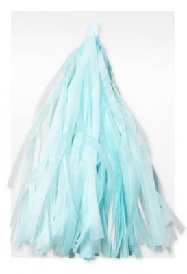 Гирлянда Тассел светло-голубая 35*12 см 12 листов Гирлянда Тассел светло-голубая 35*12 см 12 листов
