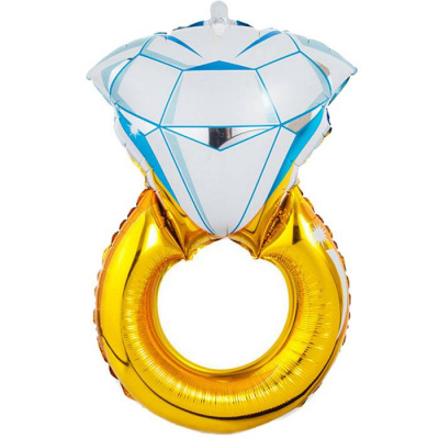 К Шар Фигура Мини Кольцо с бриллиантом 1 шт