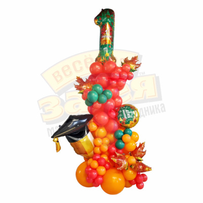 Стойка из шаров 1 сентября День Знаний Карандаш 2,5 м Стойка из шаров 1 сентября День Знаний Карандаш 2,5 м