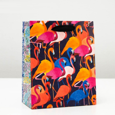 Пакет крафт Фламинго 18*22,3*10 см 1 шт